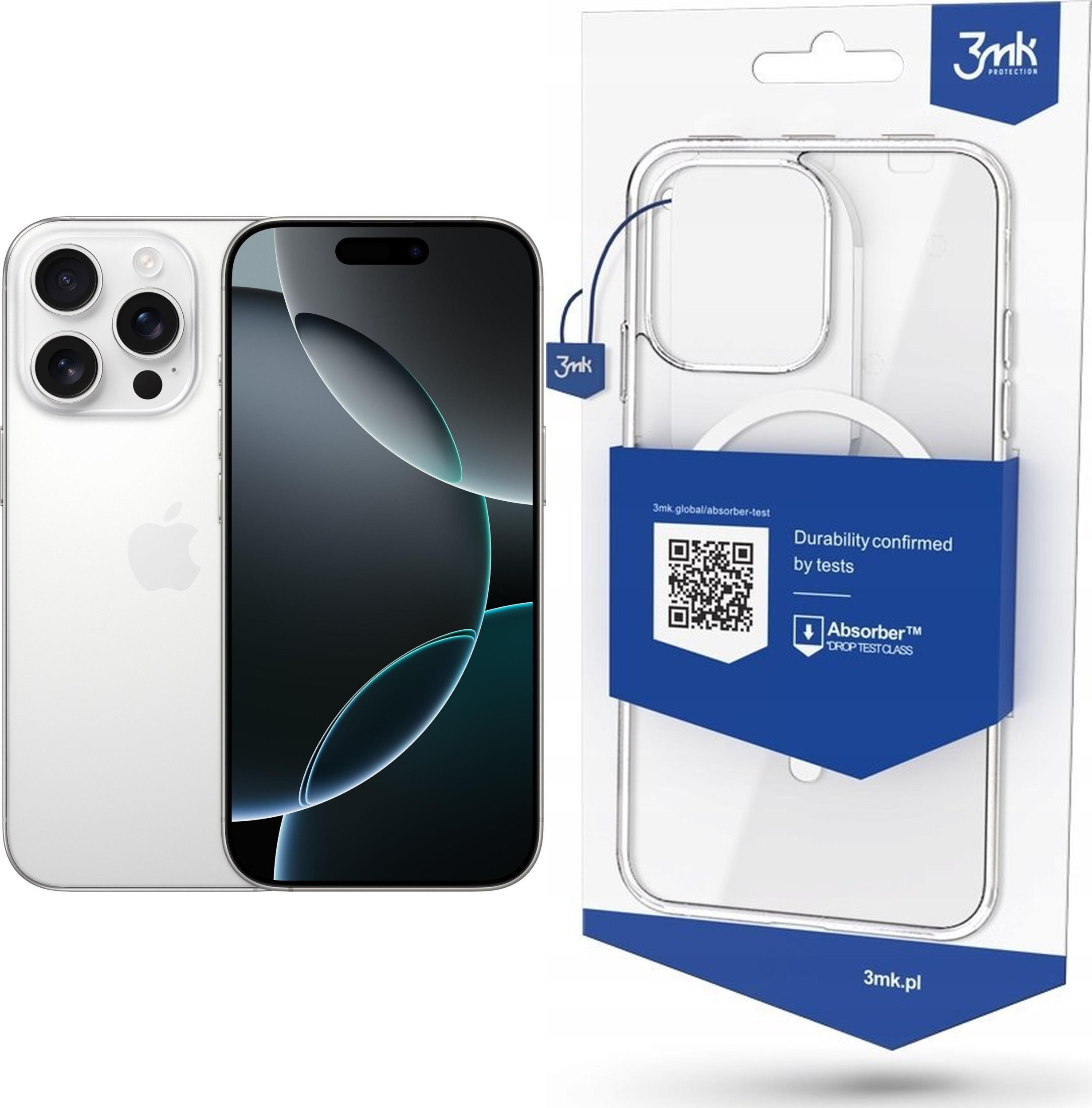 Smartfon Apple iPhone 16 Pro 5G 8/128GB Biały (MYNE3ZD/A) + Etui MagCase