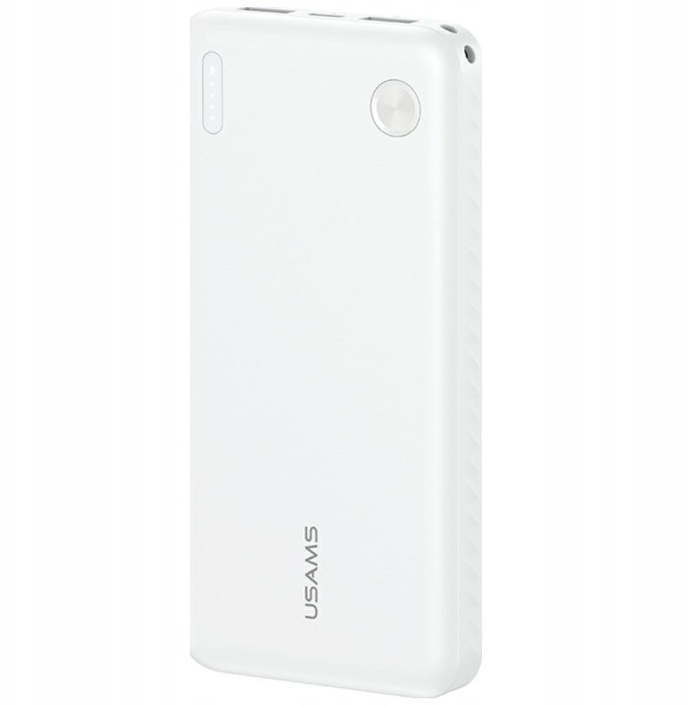 Powerbank Usams Powerbank PB83 2xUSB-A 1xUSB-C 10000mAh biały
