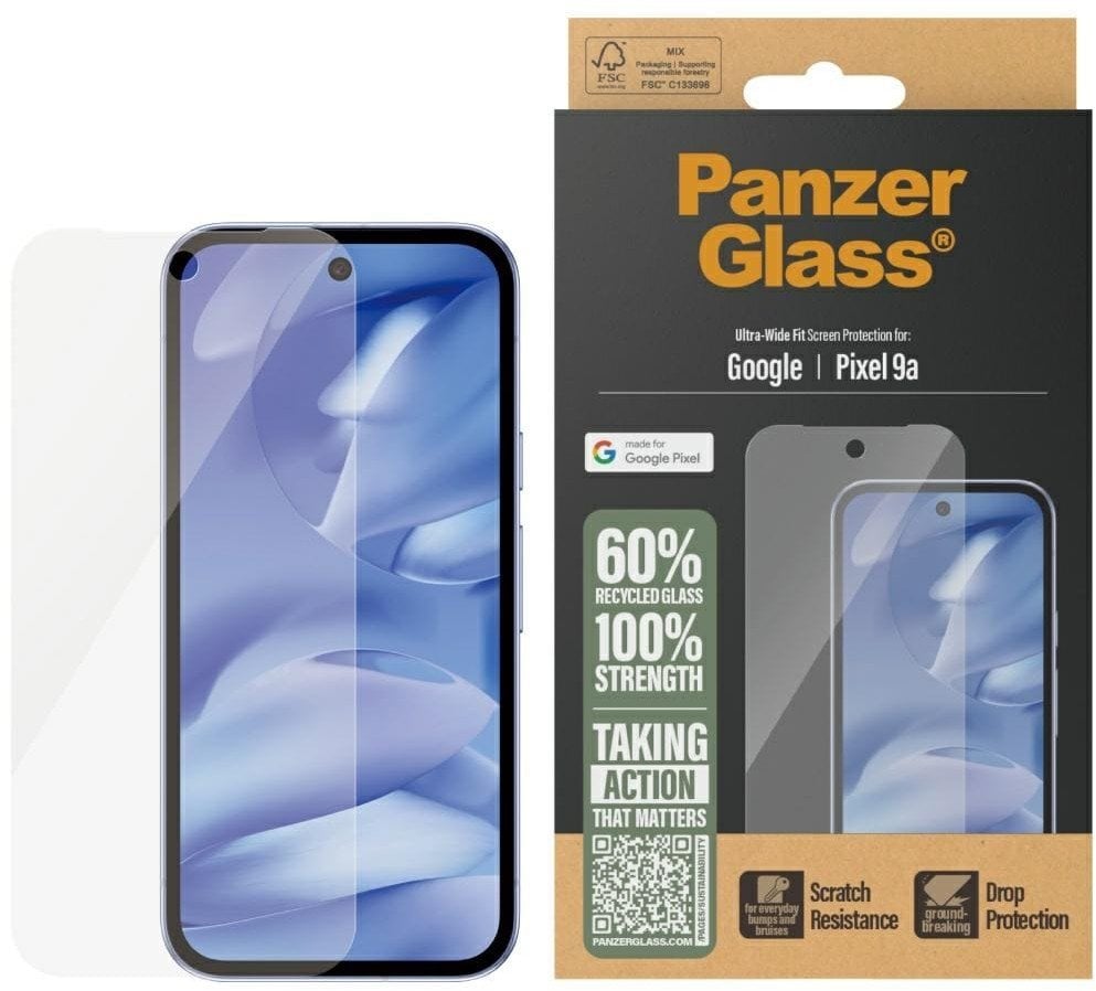 Szklo hartowane PanzerGlass Ultra-Wide Fit do Google Pixel 9a 5G
