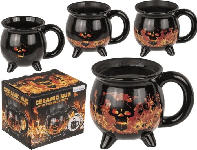 Out of the blue Kubek Kocioł Czarownicy - Czaszka w Płomieniach