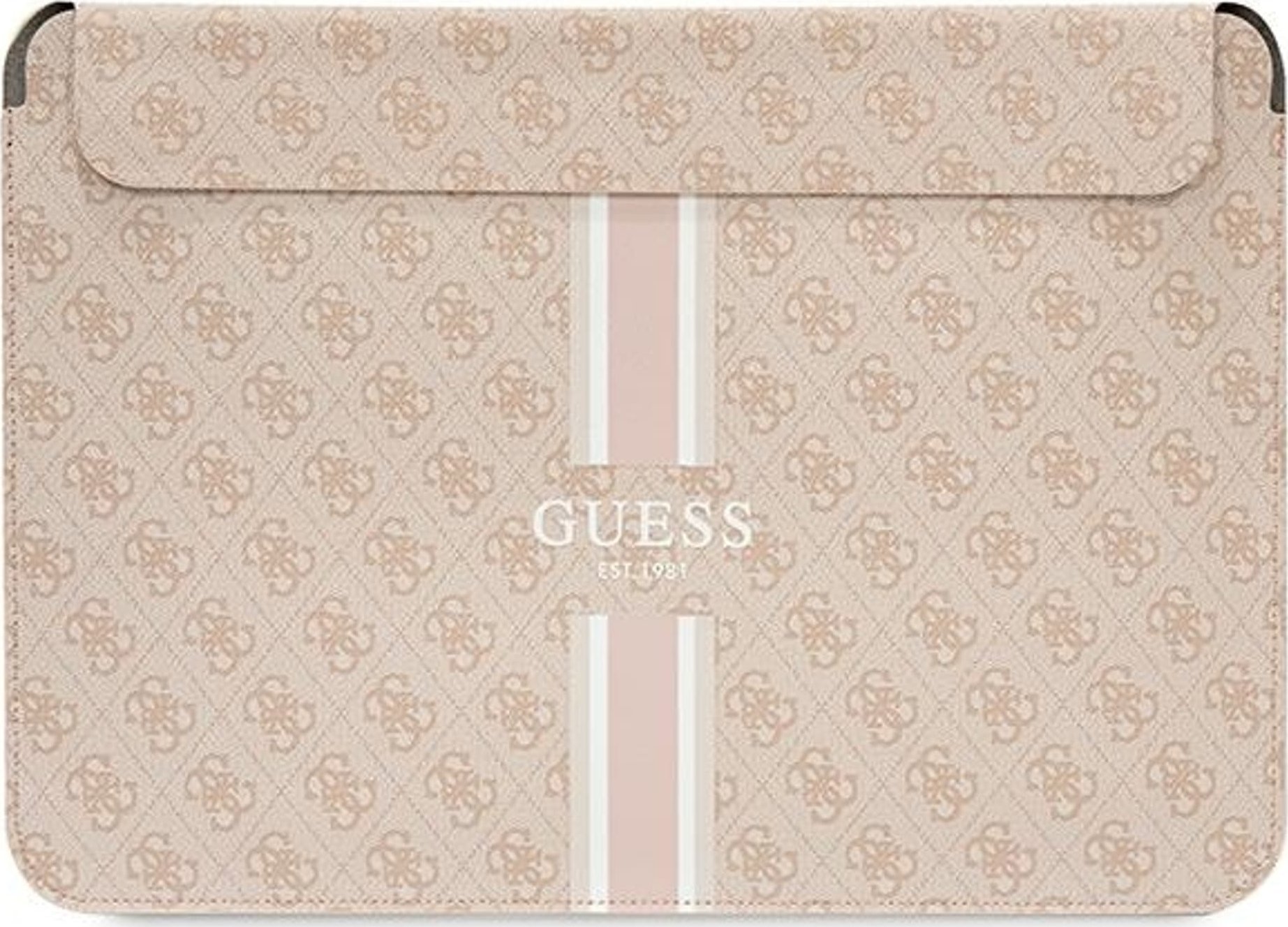Etui Guess Etui Guess Sleeve GUCS16P4RPSP 16 cali różowy/pink 4G Printed Stripes