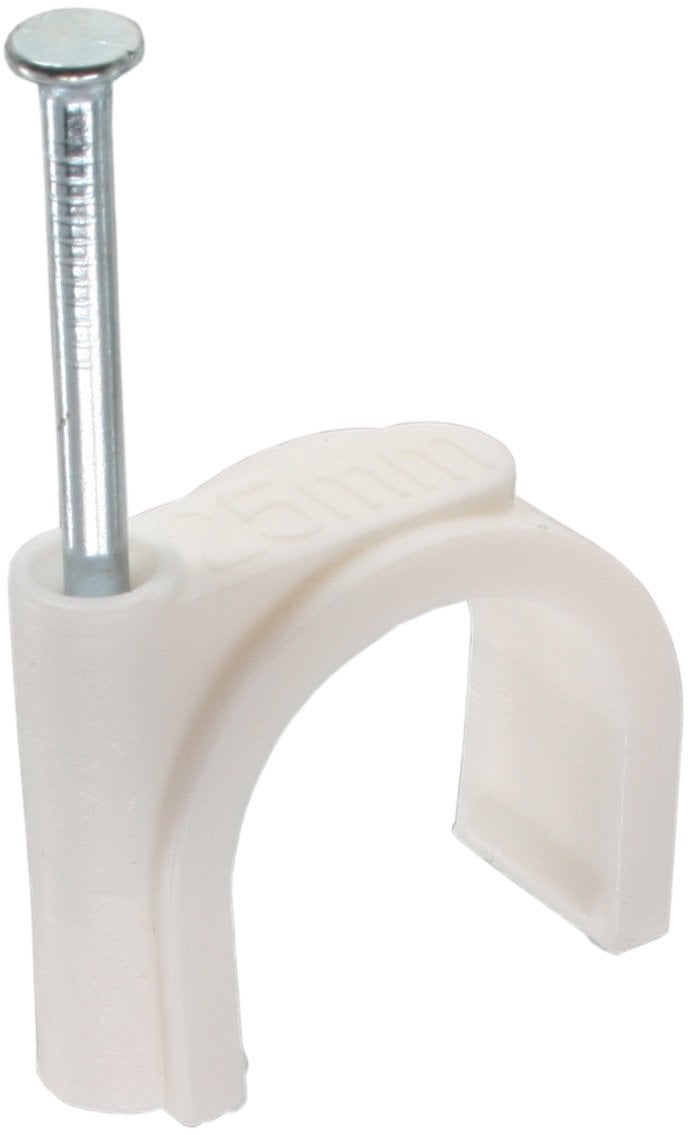 InLine InLine® 50 pcs. Pack Round Cable Clamp 8mm white