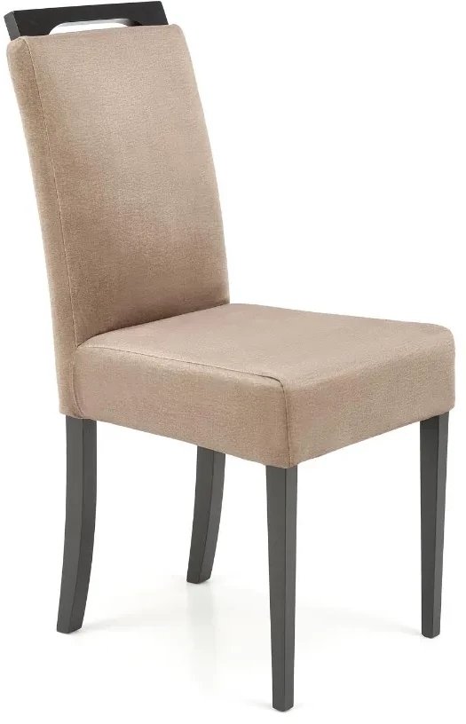 Krzesło tapicerowane CLARION 2 VELVET beżowe HALMAR