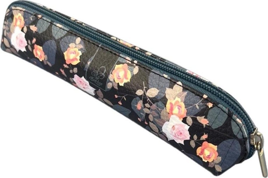 Piórnik Bee-bee Piórnik mini róże w czerni