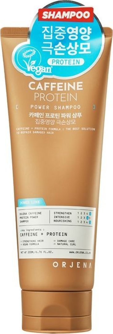 Orjena Power szampon do włosów wzmacniający caffeine & protein 200ml
