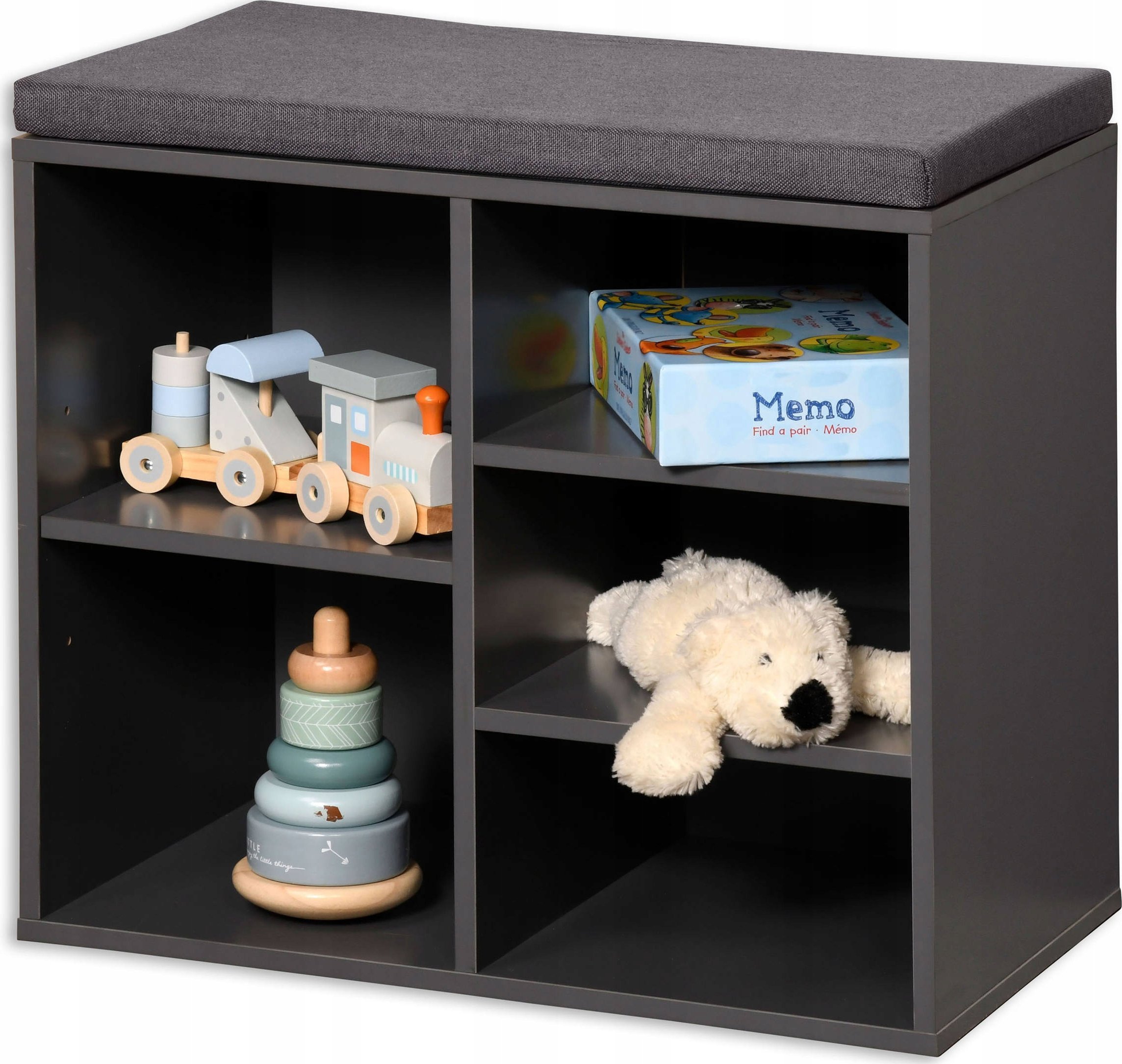 Kesper Szafka na buty z siedziskiem, 5 przegródek, MDF, Kesper