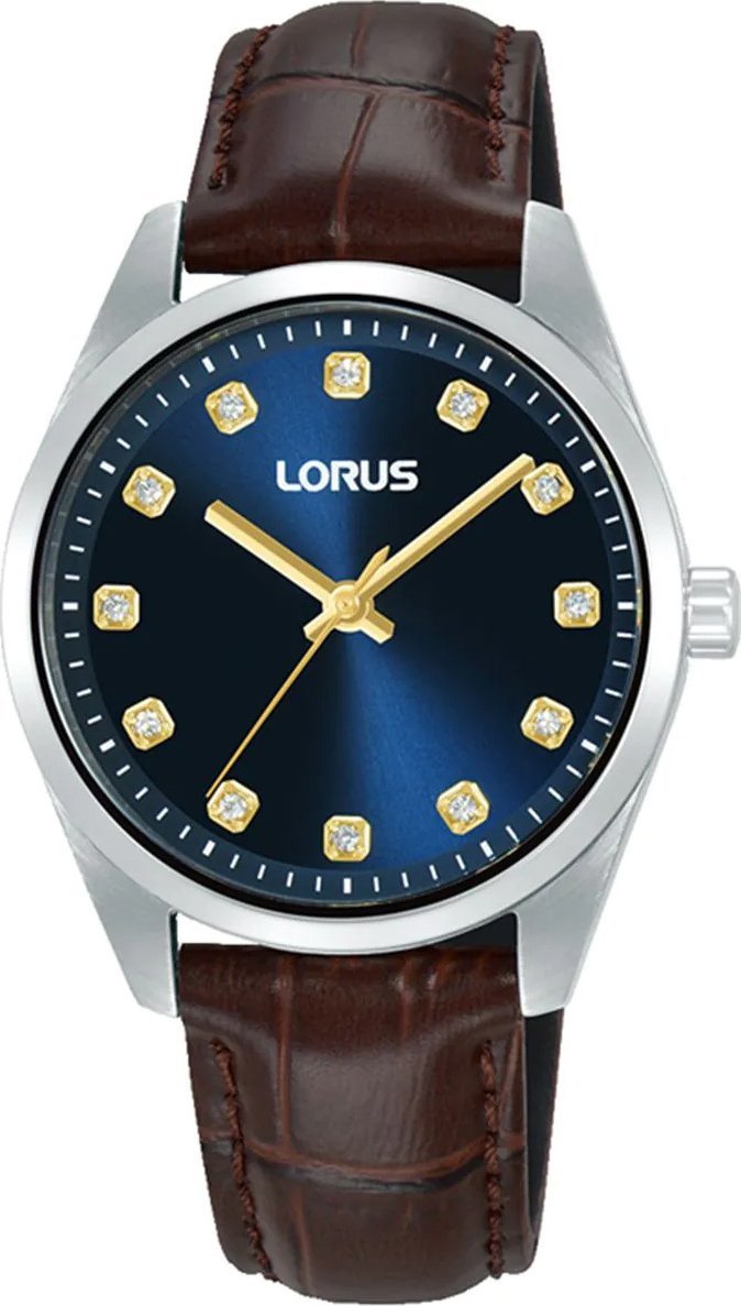 Zegarek damski Lorus RG329XX9 CYRKONIE brązowy