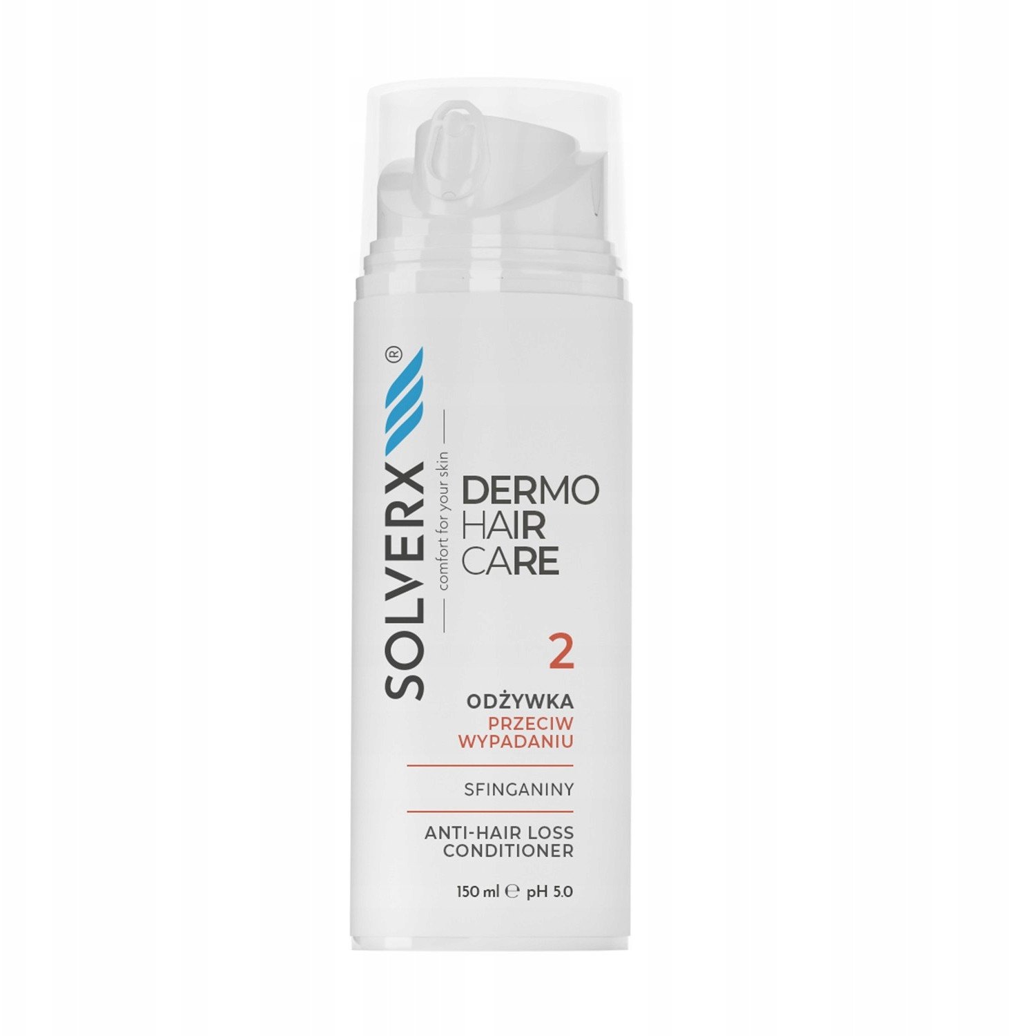 SOLVERX Dermo Hair Odżywka przeciw wypadaniu włosów Sfinganiny 150 ml