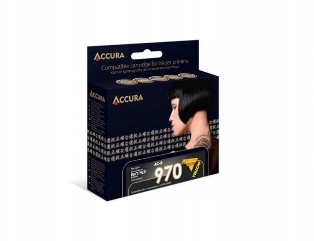 Tusz Accura Accura ink Brother (LC970/1000Y) zamiennik XL