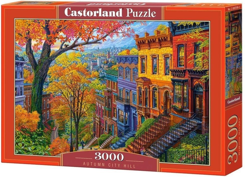 Puzzle 3000 Autumn City Hill CASTOR
