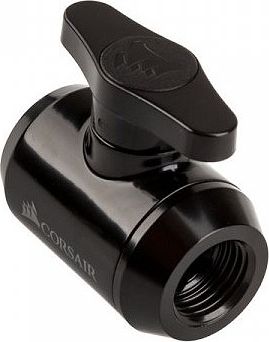 Corsair Zawór kulowy Hydro X Series XF G1/4 Czarny (CX-9055020-WW)