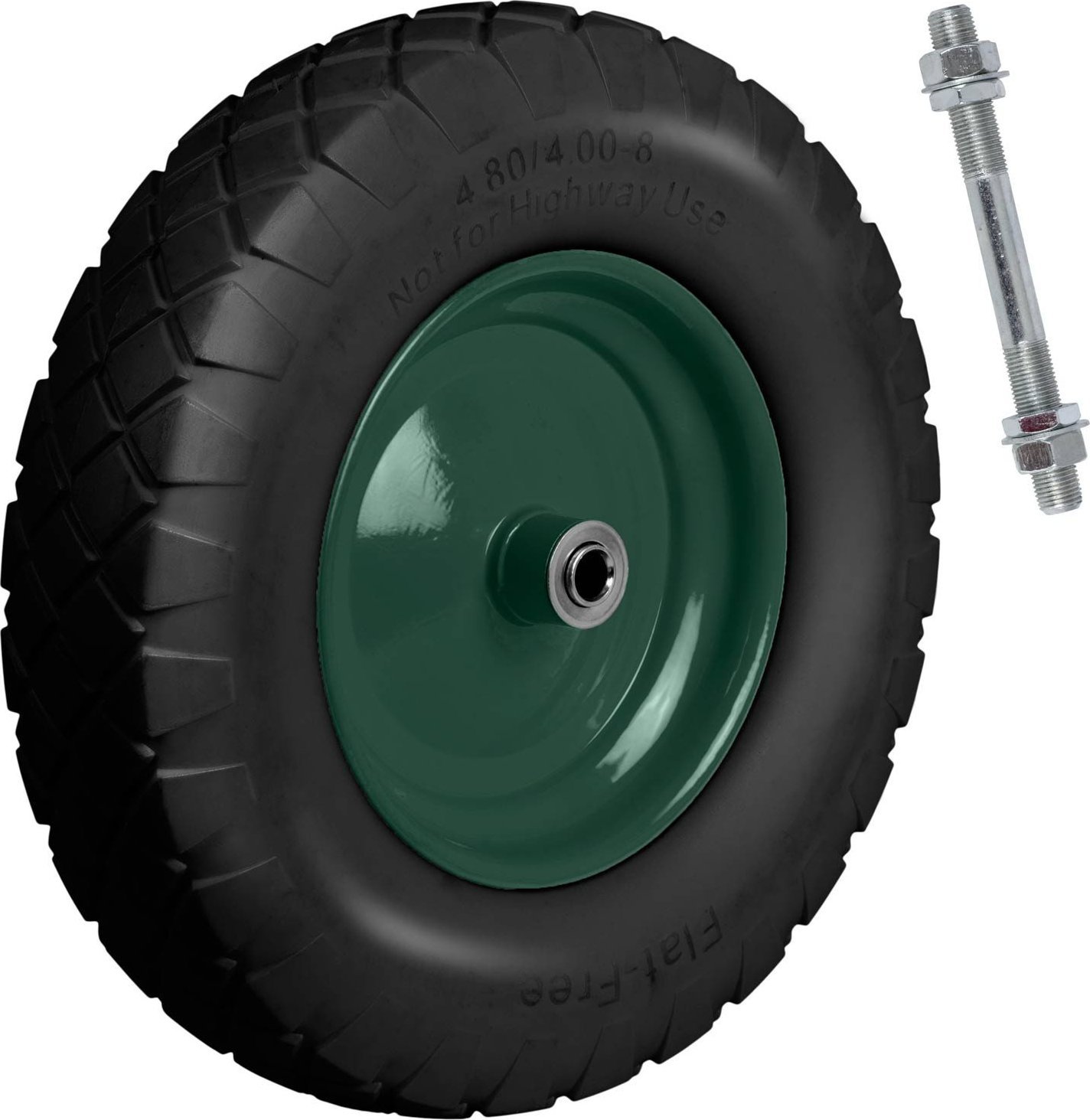 Triton Koło do taczki bezdętkowe 4.00-8 czarno-zielone Humberg