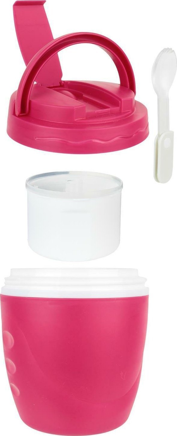 Intesi Lunchbox Travel okrągły czerwony