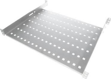 Alantec Półka stała 19" 1U głęb. 650mm, kolor szara, 4 punkty mocowania (SA-P-19-1U-650-4-S)