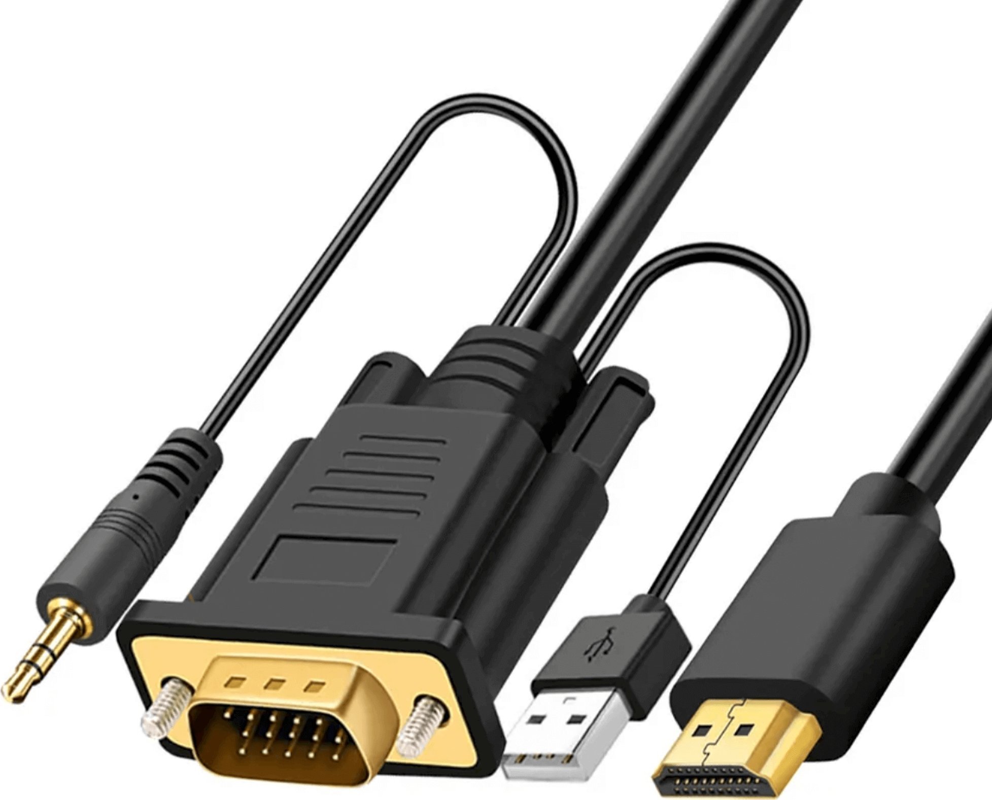 Kabel Reagle HDMI - D-Sub (VGA) 3m czarny