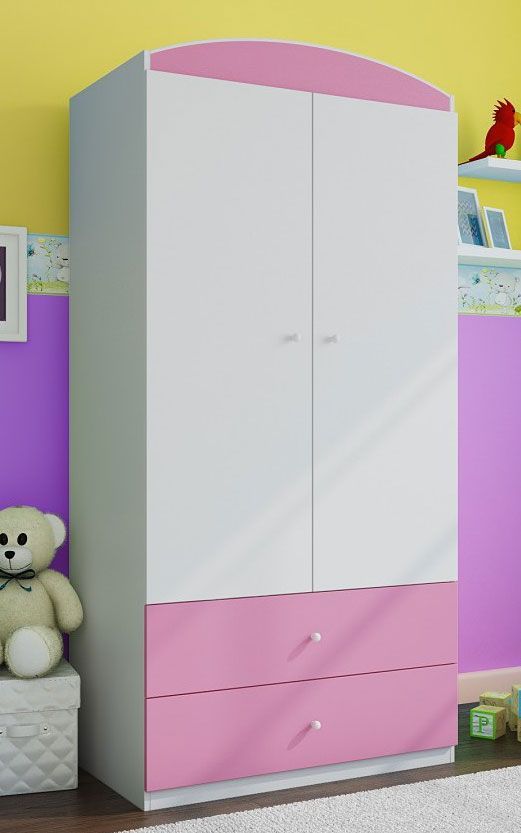 Elior Szafa dla dziewczynki z szufladami Happy 3X - różowa