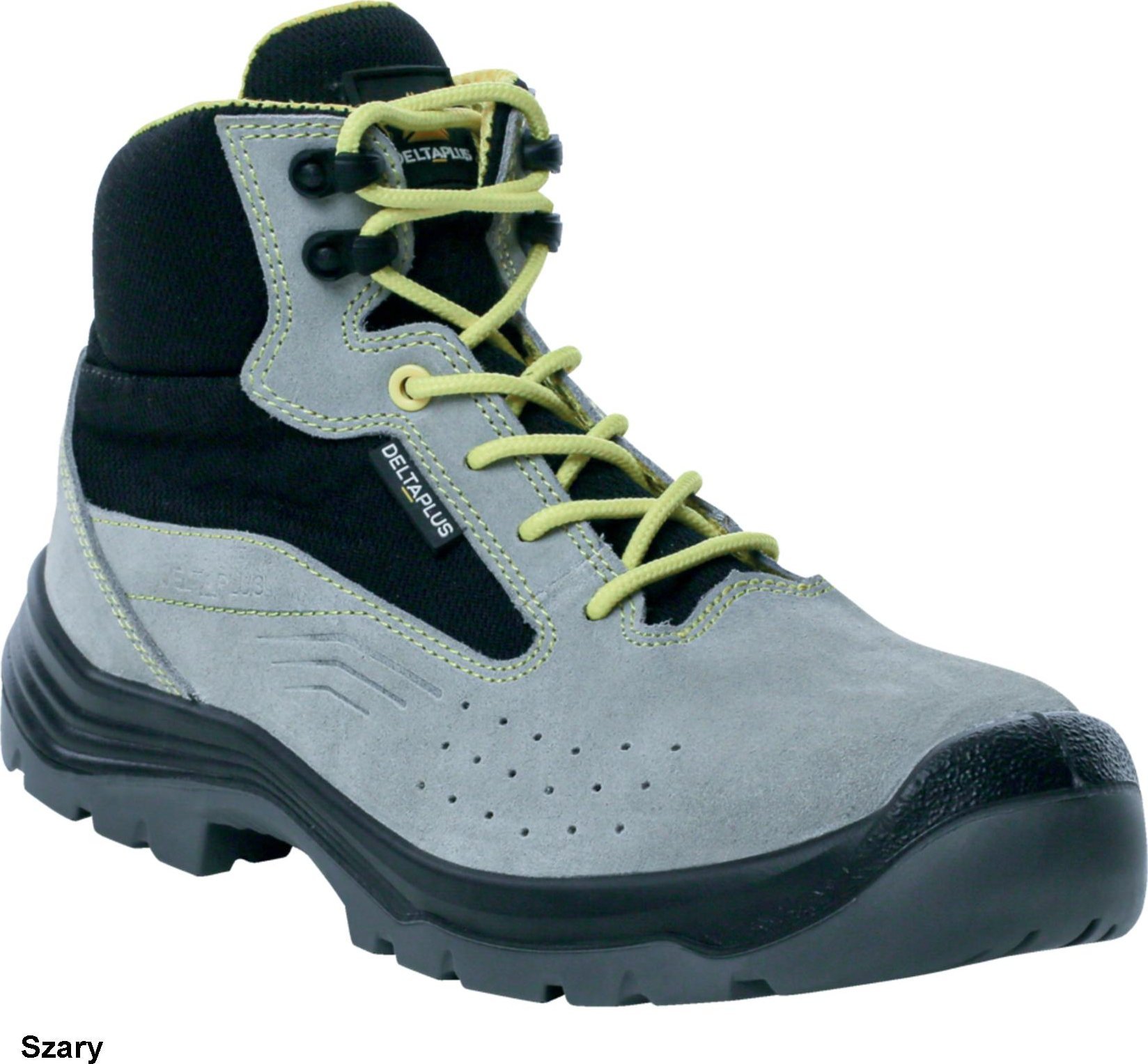 Delta Plus DENALI S1PS SR CR - TRZEWIKI WELUR SKÓRZANY POWLEKANE PU PODNOSEK WKŁADKA KOMPOZYT METAL FREE 42