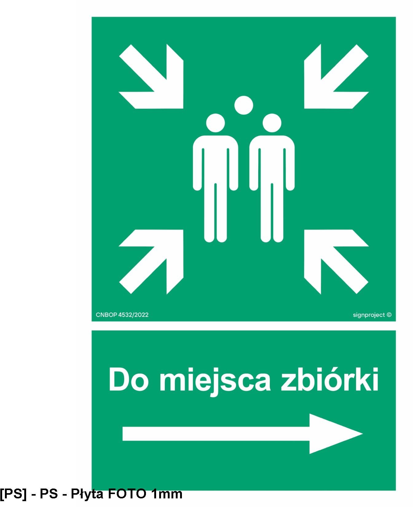 AC042 - Do miejsca zbiórki w prawo 150x225