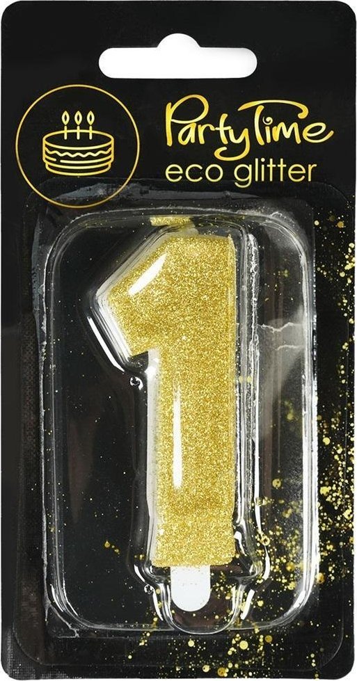 Świeczka 1 eko-brokat