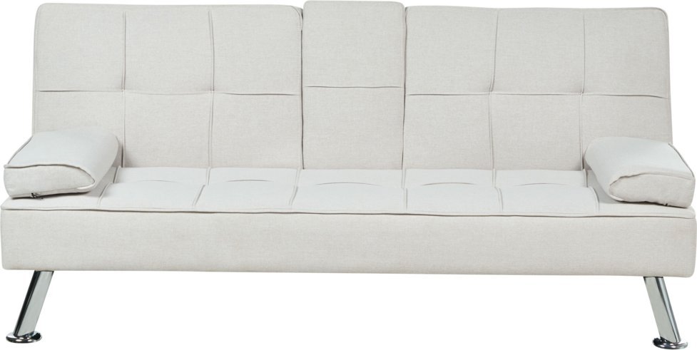 Beliani Sofa rozkładana beżowa ROXEN