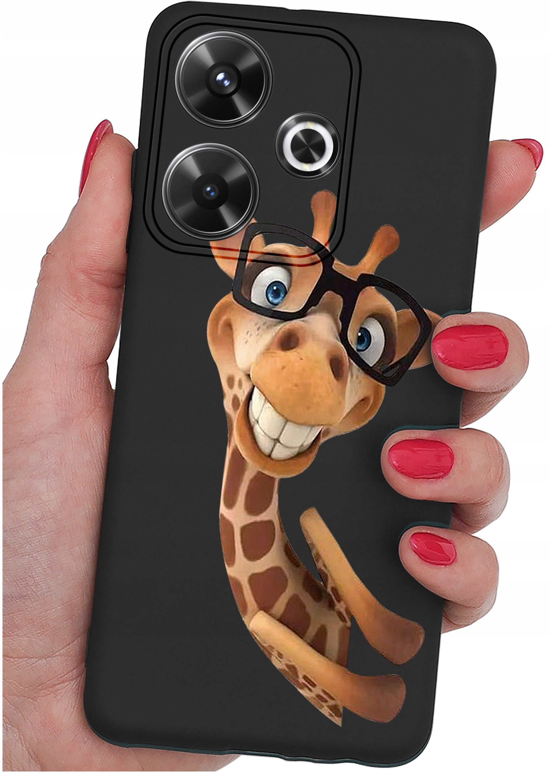 Etui do Xiaomi Redmi 13 4G WZORY |SILIKONOWE MATT CASE + SZKŁO 9H