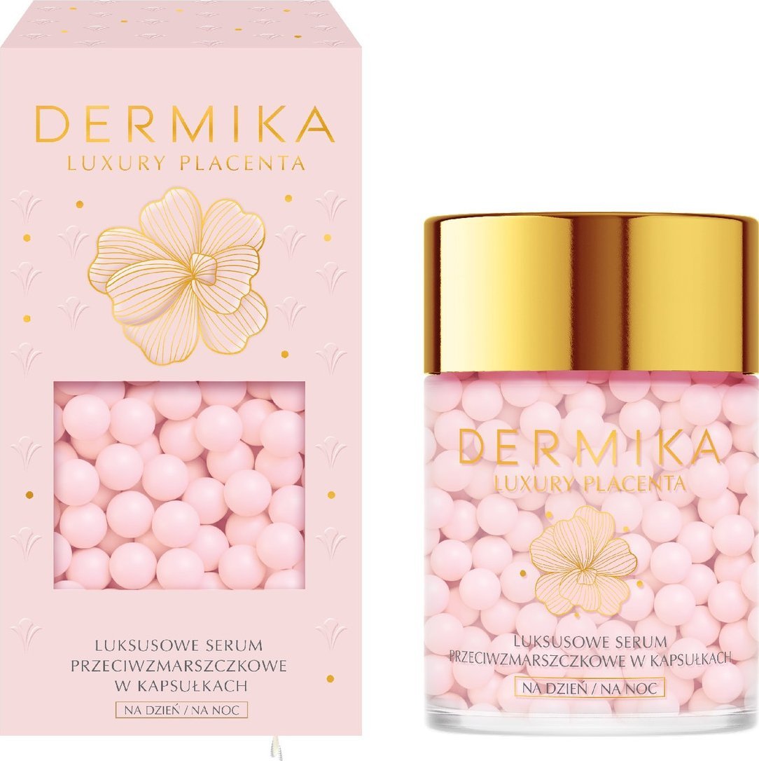 Dermika Luxury Placenta Luksusowe Serum przeciwzmarszczkowe w kapsułkach na dzień i noc