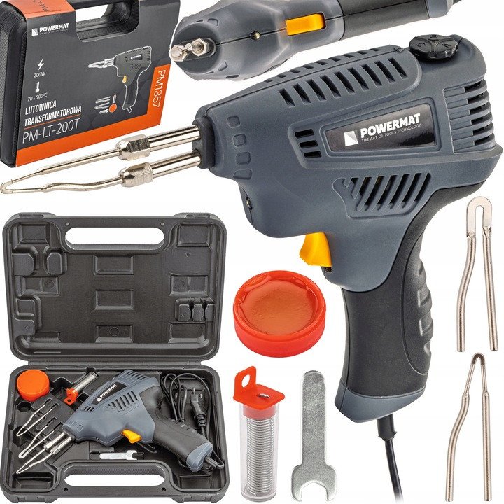 LUTOWNICA TRANSFORMATOROWA 500C PRECYZYJNA REGULACJA TEMPERATURY LED CYNA