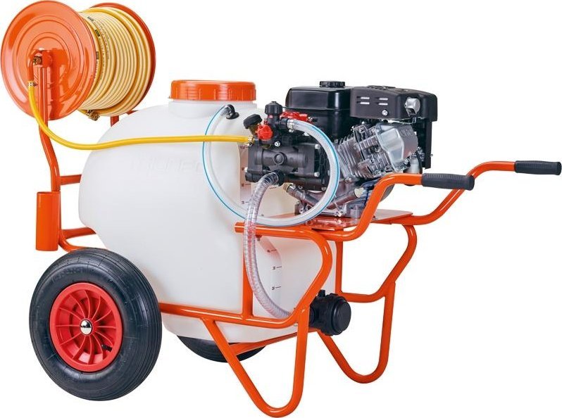 Triunfo TRIUNFO SH100/25 OPRYSKIWACZ SPALINOWY JEZDNY TACZKOWY WÓZKOWY NA KOŁACH 100L 25BAR HONDA