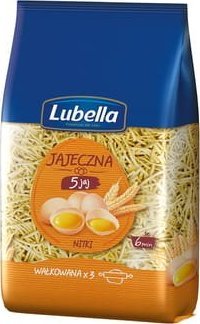 Lubella Lubella Jajeczna 5 jaj Makaron nitki 400 g