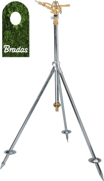 Bradas Mosiężny zraszacz pulsacyjny ze statywem i akcesoriami GW1" 50m Bradas 0147
