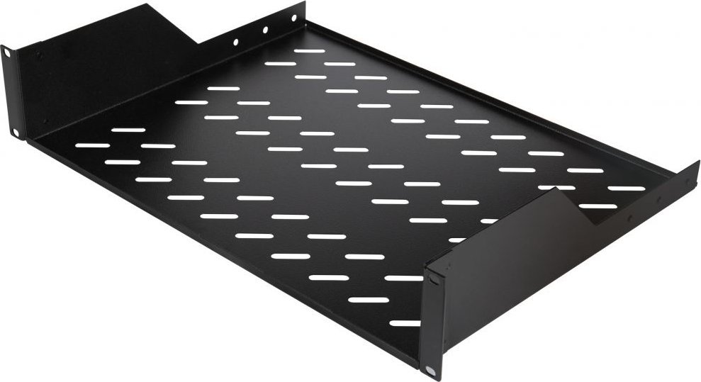 Equip Equip Fachboden fest 19" für Serverschränke, 2U 80cm sw