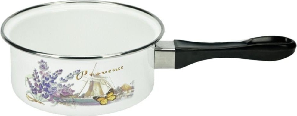 Emalia Rybnik Rondelek emaliowany na mleko garnek emalia młyn