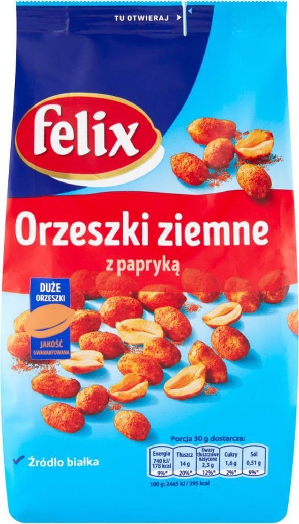 Felix Felix Orzeszki ziemne z papryką 240 g