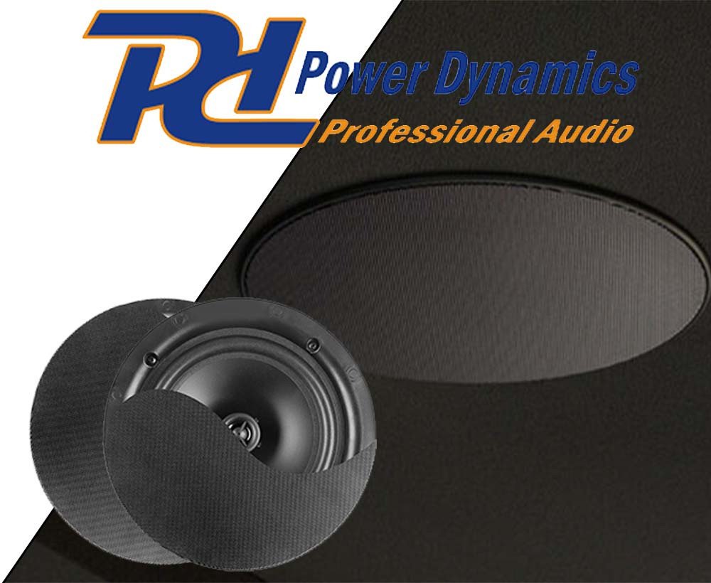 Głośnik sufitowy niskoprofilowy 100V 8" 40W czarny NCSP8 one size