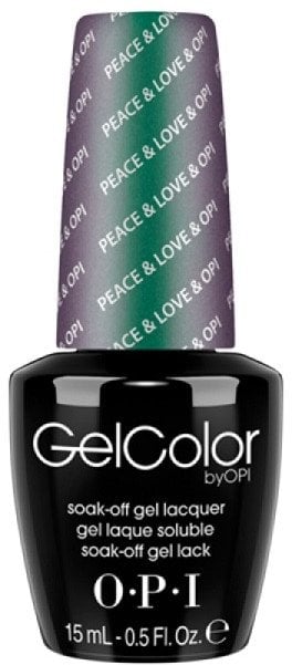 OPI Opi, Gel Color, Semi-Permanent Nail Polish, GC F56, Peace & Love & Opi, 15 ml For Women