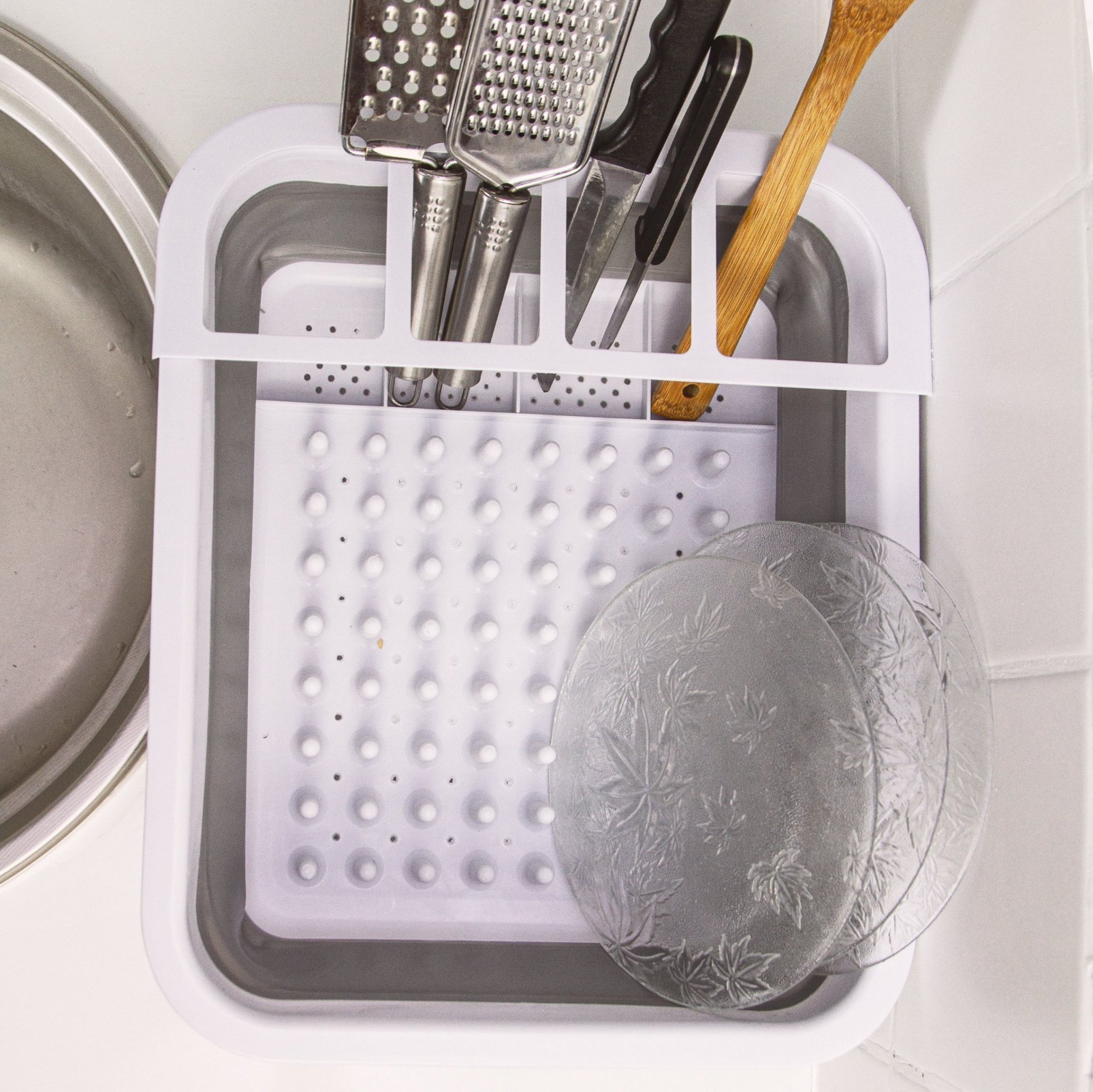 PrzydaSie Suszarka Do Naczyń Składana Silikonowa Ociekacz