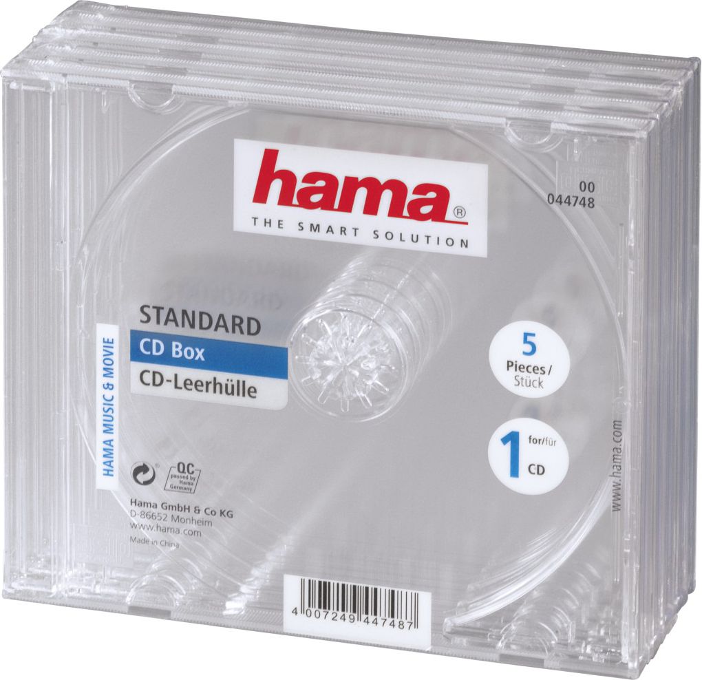 Hama Pudełka na płyty CD-BOX 5 szt. ( 447480000 )