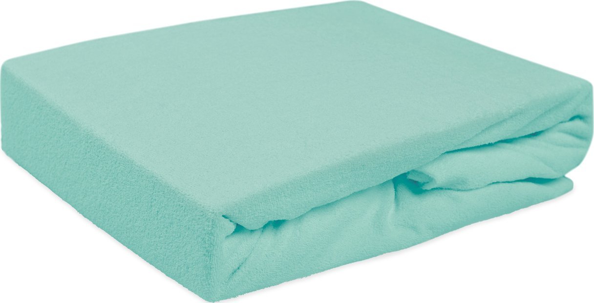 Darymex Prześcieradło frotte z gumką jasny turkus 045/150/160x200 Darymex