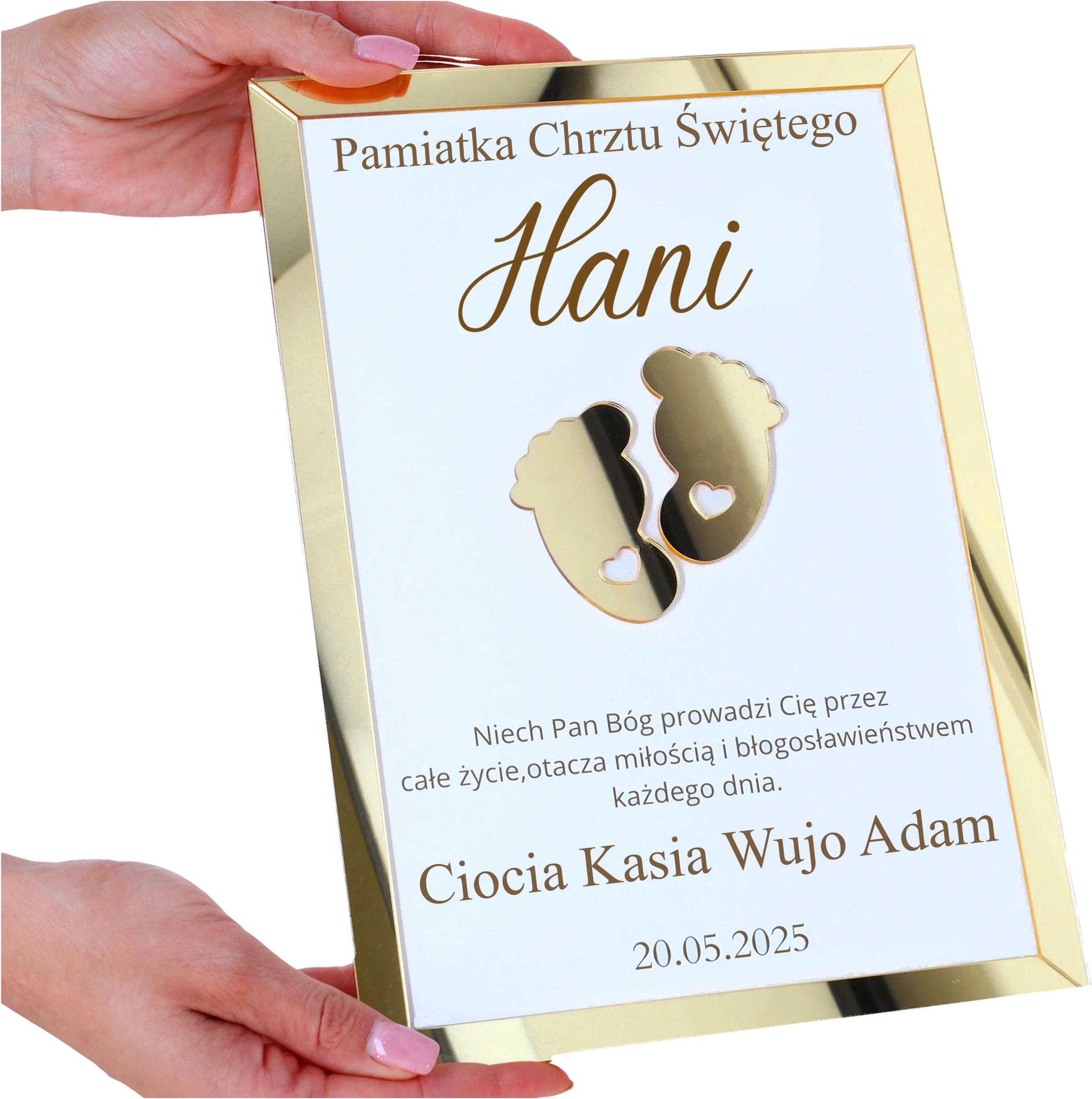 Pamiątka Chrztu Świętego Ciocia Wujek