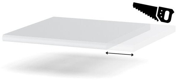 Blat Kuchenny Laminowany Blande Nowoczesny Biel Arktyczna 50-59cm Na Metry