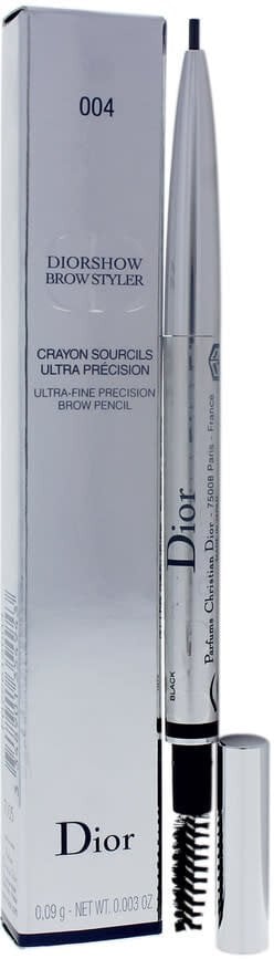 Christian Dior, Diorshow Brow Styler, Double-Ended, Eyebrow Cream Pencil, 004, Black, 0.09 g For Women