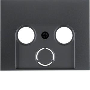 Hager Element centralny do gniazda antenowego 2- i 3 wyjściowego antracyt mat- 12017016