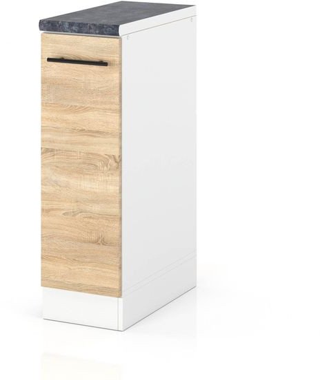Szafka Kuchenna Stojąca Z Blatem Modułowa 20cm Spremium Dąb Sonoma