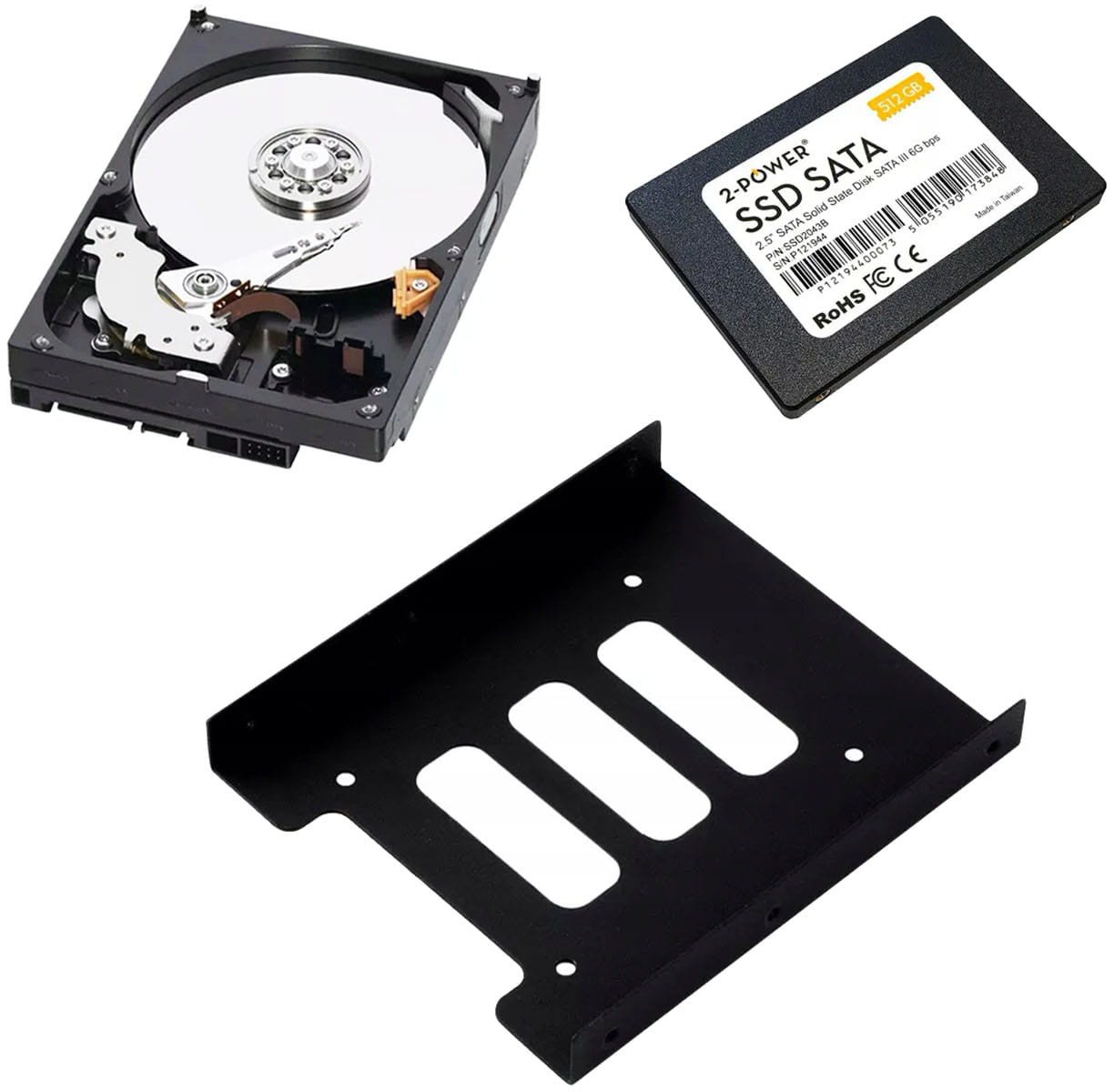 ADAPTER SANKI RAMKA DYSKU HDD SSD 2,5 cala do kieszeni 3,5