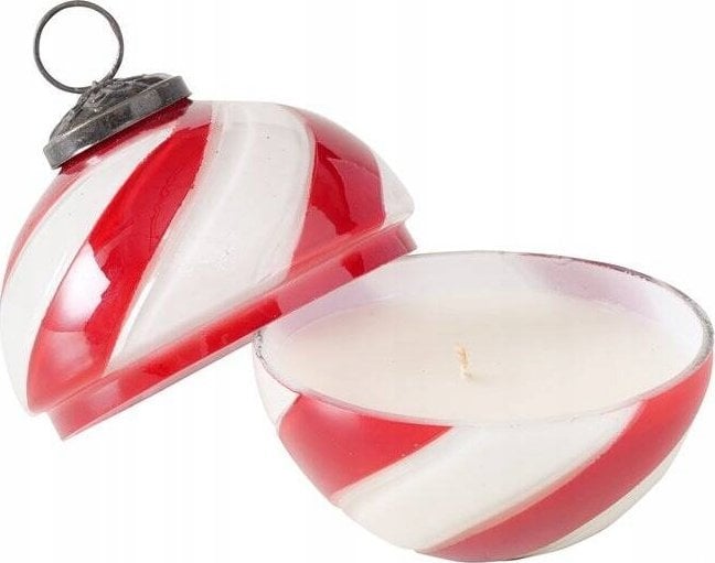 Boltze Szklana świeca w kształcie bombki SUGIS, wys. 10 cm