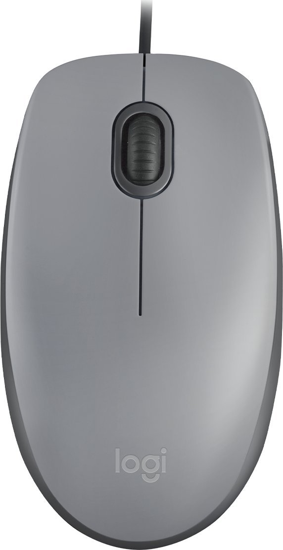 Mysz Logitech Logitech myš Corded M110 tichá, šedá, EMEA