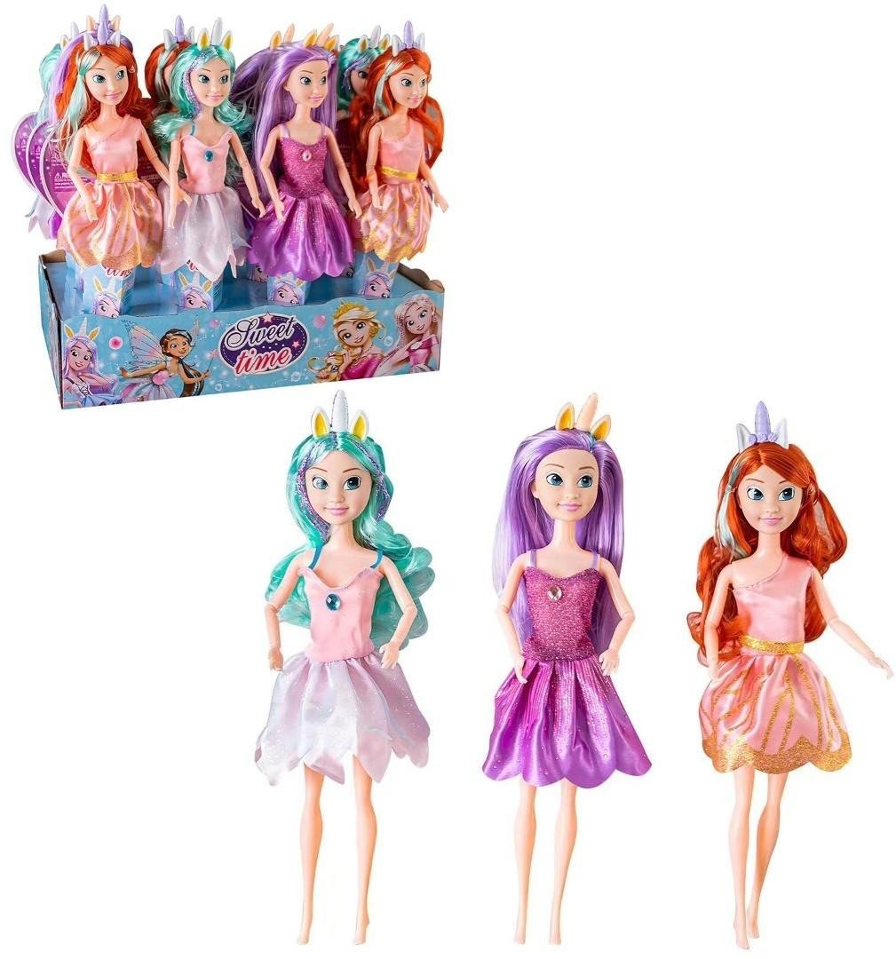 Lalka dziewczynka w sukience MIX EDUKAMP