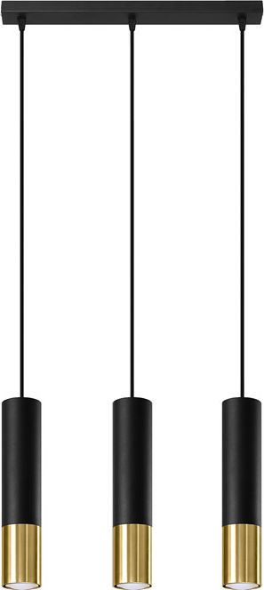 Lampa wisząca Lumes Czarno-złota lampa wisząca nad stół - EXX246-Loper