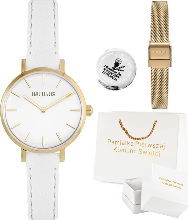 Zegarek Komunijny Paul Lorens LEIDA-20004B-3D1/ 2 paski