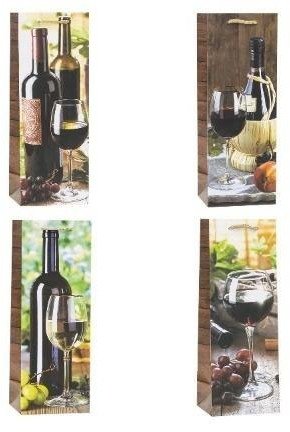 Rozette Torebka ozdobna na butelkę 12x36x9cm mix ROZETTE